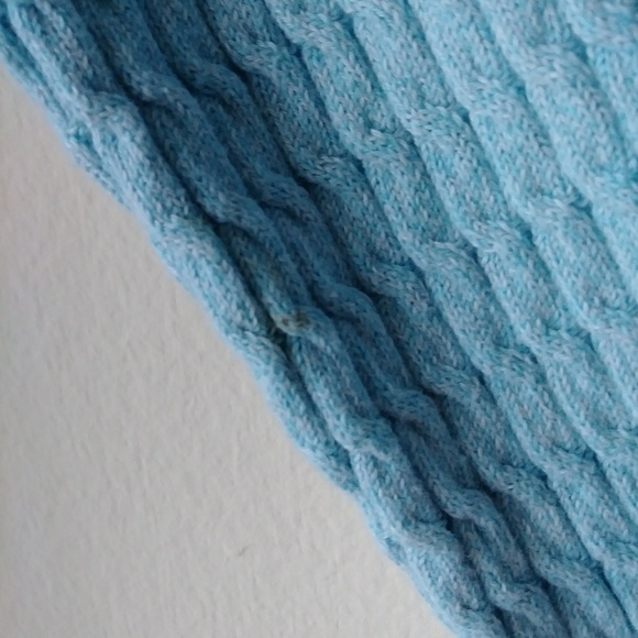 Karen Scott Small Cable Knit Sweater Blue - Picture 5 of 6